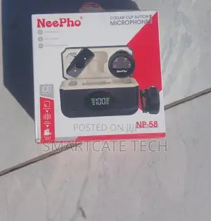 Neepho NP-58 Wireless Lavalier Microphone - Dual Transmitter