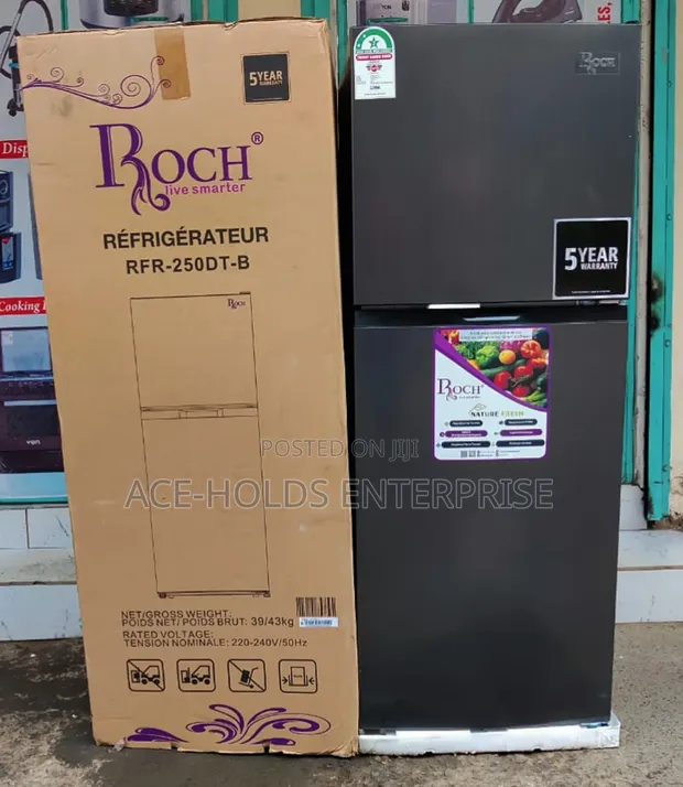Roch 197L Double Door Fridge No Frost (5yr Warranty) - 1