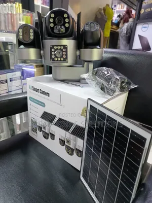 3-Lens Solar 4G Outdoor Camera with Full Color Night Vision