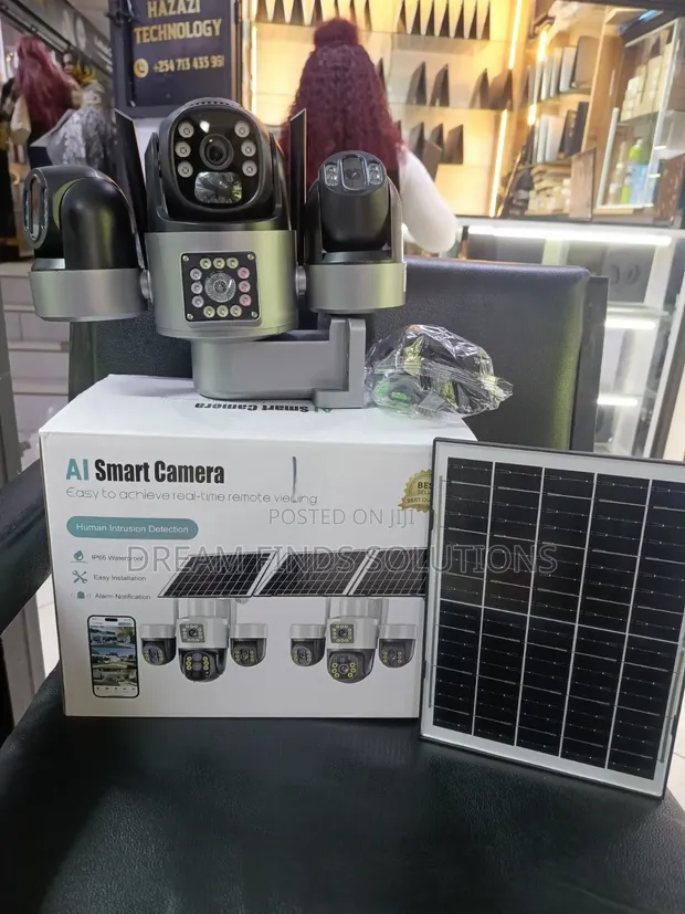 4G Triple-Lens Solar Camera - No Electricity/Wi-Fi Needed - 1