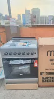 Mika 58x58cm 3+1 Gas Cooker with Electric Oven - Silver - 1