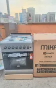 Mika 58x58cm 3+1 Gas Cooker with Electric Oven - Silver - 2