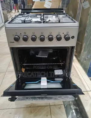 Silver Mika 3+1 Standing Cooker - Gas & Electric Oven