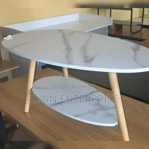Executive MDF Marble Coffee Table / Bedside Table