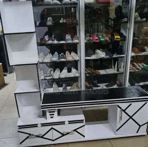 Modern TV Stand with LED Lights & Decor Stand