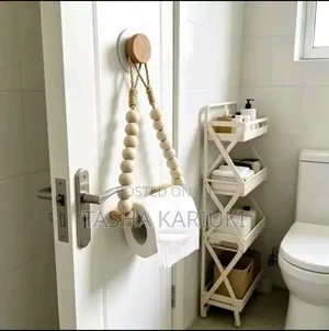 Wall-Mounted Tissue Holder with Adhesive Sticker