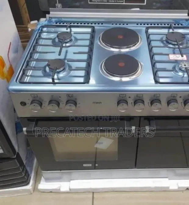 Mika 60x90 Standing Cooker - 4 Gas + 2 Electric Hotplates - 1