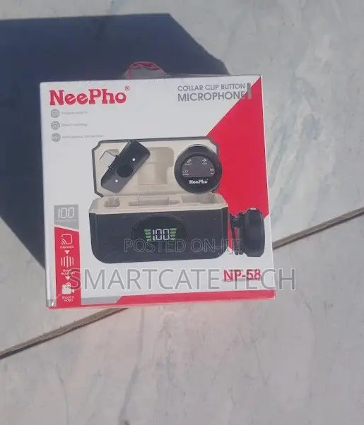 NeePho NP-58 Wireless Lavalier Microphone (2TX + 1RX) - 1