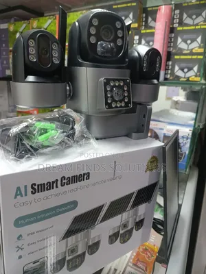 Apex Vision 4G Solar Smart Camera: 3-Lens Panoramic
