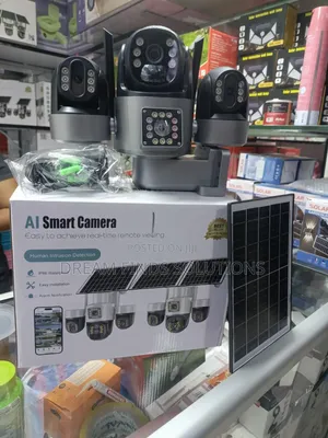 AuraSync Triple-Lens 4G Solar Camera
