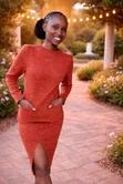 Women's Cotton Sweater Dress - M - 1