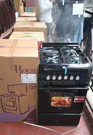 Black Roch 50x55 Cooker - 3 Gas + 1 Electric Hotplate
