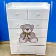 Decorated Newborn Baby Chest of Drawers Cabinet - 1