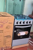 Roch 4 Gas Burner Standing Cooker - Silver - 1