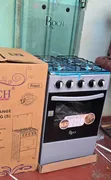 Roch 4 Gas Burner Standing Cooker - Silver - 2