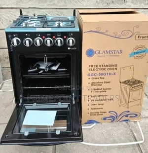 Glamstar 50x55 Standing Cooker - 3 Gas + 1 Electric