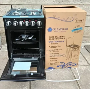 Glamstar 50x55 Freestanding Cooker - 3 Gas Burners + 1 Electric Hotplate