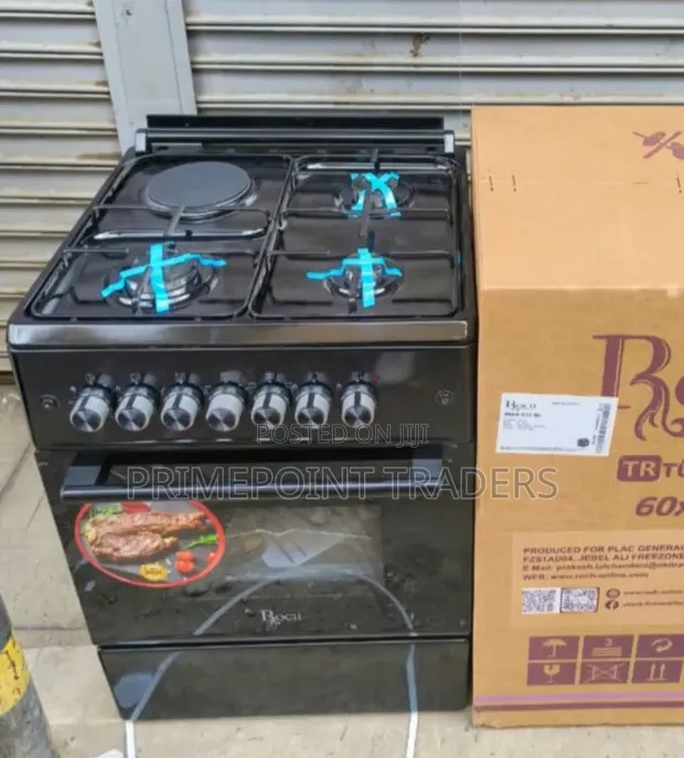 Turkey Roch 60x60 Standing Cooker - 3 Gas + 1 Electric - 1