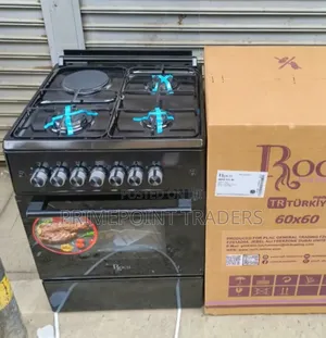 Roch 60x60 Freestanding Cooker - 3 Gas Burners + 1 Electric Hotplate
