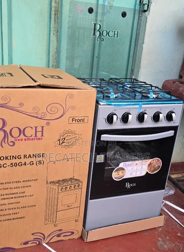 Roch 4-Burner Gas Cooker with Oven - 1