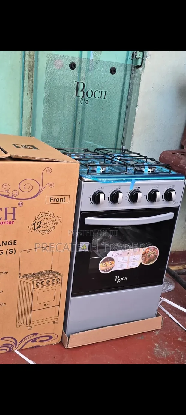 Roch Standing Cooker - 4 Gas Burners with Oven - 1