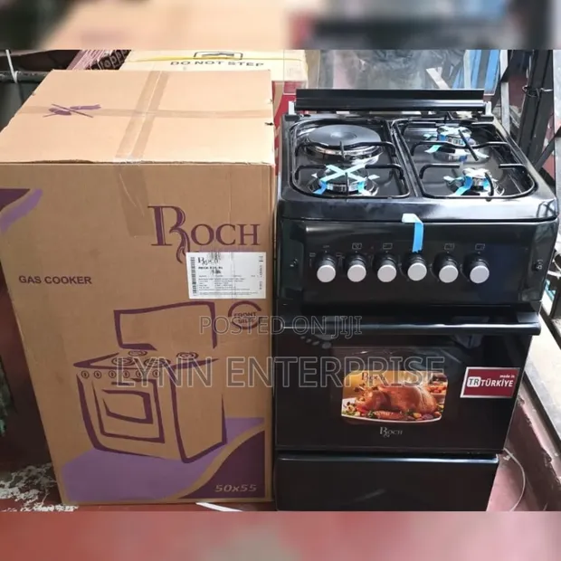 Black Roch 50x55 Standing Cooker 3+1 Burners - 1