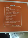 Nobel 116A 5.1 Channel Wireless Subwoofer Home Theater System - 3