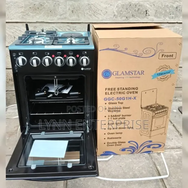 Glamstar 50x55cm Standing Cooker 3+1 Burners - 1