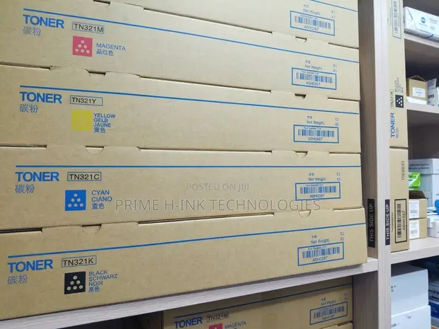 Konica Minolta TN321 Toner Cartridges (Black, Cyan, Magenta, Yellow) - 1