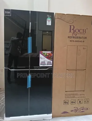 Roch 421L Four-Door Glass Refrigerator - Brand New