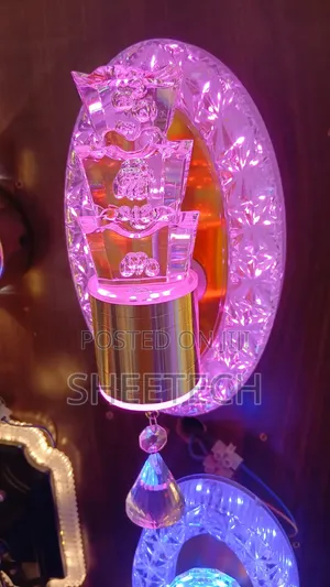 Pink Wall Bracket - Color Changing