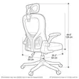 Ergonomic Office Chair - Black - 2