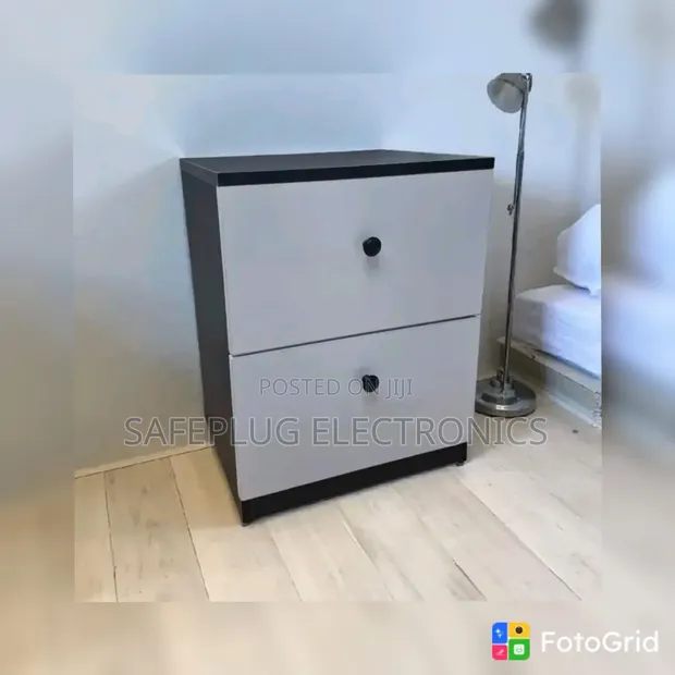 Julz Nightstand - 2-Drawer Bedside Cabinet - 1