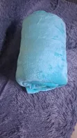 Beige and Baby Blue Hand Washable Fleece Blankets - 2