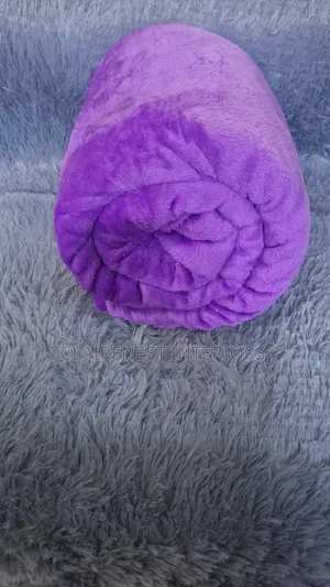 Purple and Green Fleece Throw Blankets - Brand New