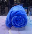 Light and Dark Blue Machine Washable Fleece Blankets (6x7) - 1