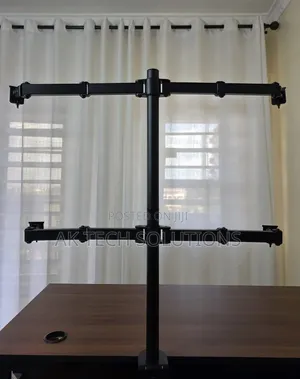 Quad Monitor Stand - Height Adjustable