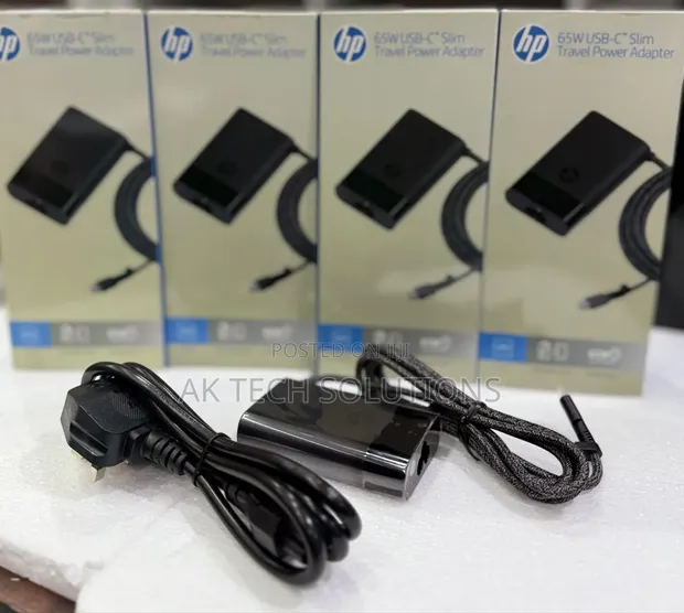 Original HP 65W USB-C Slim Travel Power Adapter - 1