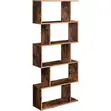 White 5-Tier Freestanding Display Shelf Room Divider - 1