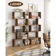 White 5-Tier Freestanding Display Shelf Room Divider - 2