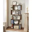 White 5-Tier Freestanding Display Shelf Room Divider - 3