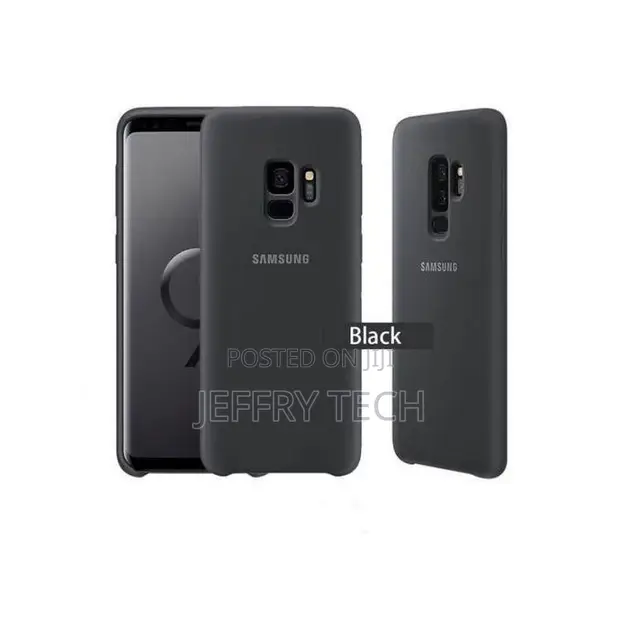 Samsung Galaxy S9 Silicone Protective Back Case (Black) - 1