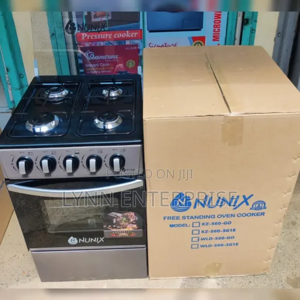 Nunix Standing Cooker Full Gas + Gas Oven (WLD-560) 50x55 - 1