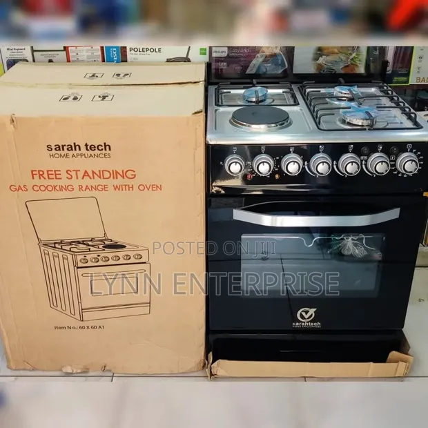 Sarah Tech Standing Cooker 3G+1E 55cmx50cm - 1