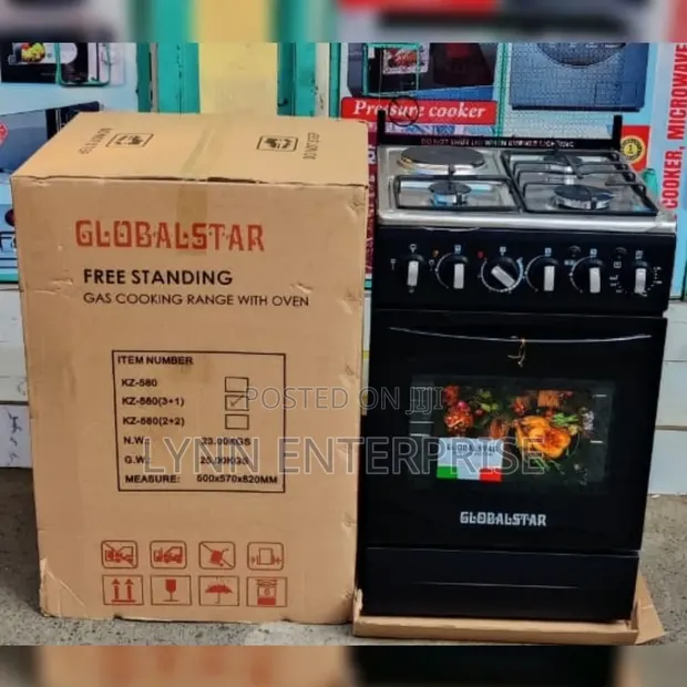 GlobalStar Standing Cooker 3 Gas + 1 Electric 55x50cm - 1