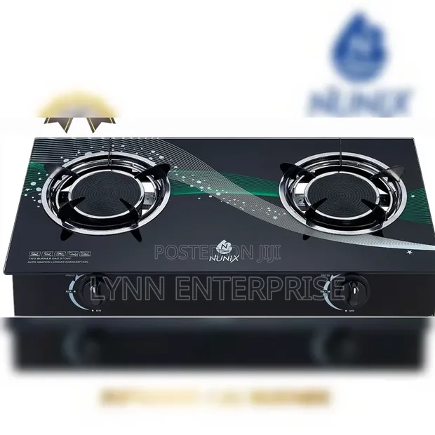Nunix 2 Burner Auto Ignition Infrared Gas Cooker - 1