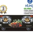 Nunix 2-Burner Auto Ignition Glass Top Gas Cooker - 2
