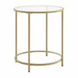 Gold Round Side Table - 1