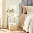 Gold Round Side Table - 2