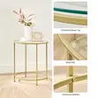 Gold Round Side Table - 3